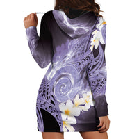 Piko Hawaiian Hoodie Dress Purple Galaxy Spiral Plumeria Tribal Patterns DT05 - Polynesian Pride