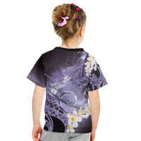 Piko Hawaiian Kid T Shirt Purple Galaxy Spiral Plumeria Tribal Patterns DT05 - Polynesian Pride