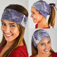 Piko Hawaiian Neck Gaiter Purple Galaxy Spiral Plumeria Tribal Patterns DT05 - Polynesian Pride