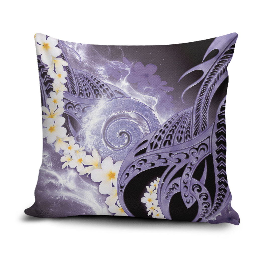 Piko Hawaiian Pillow Cover Purple Galaxy Spiral Plumeria Tribal Patterns DT05 Purple - Polynesian Pride