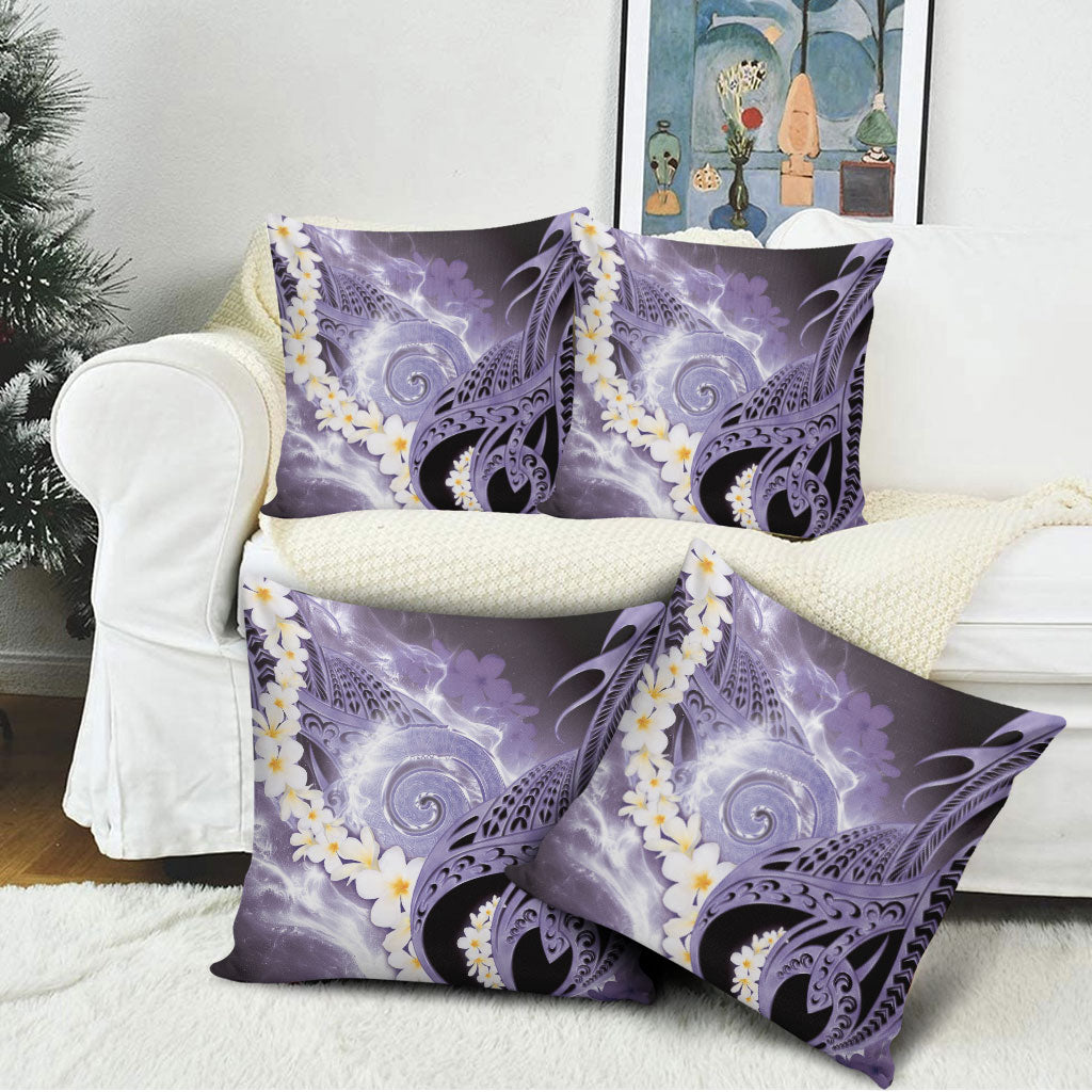 Piko Hawaiian Pillow Cover Purple Galaxy Spiral Plumeria Tribal Patterns DT05 - Polynesian Pride