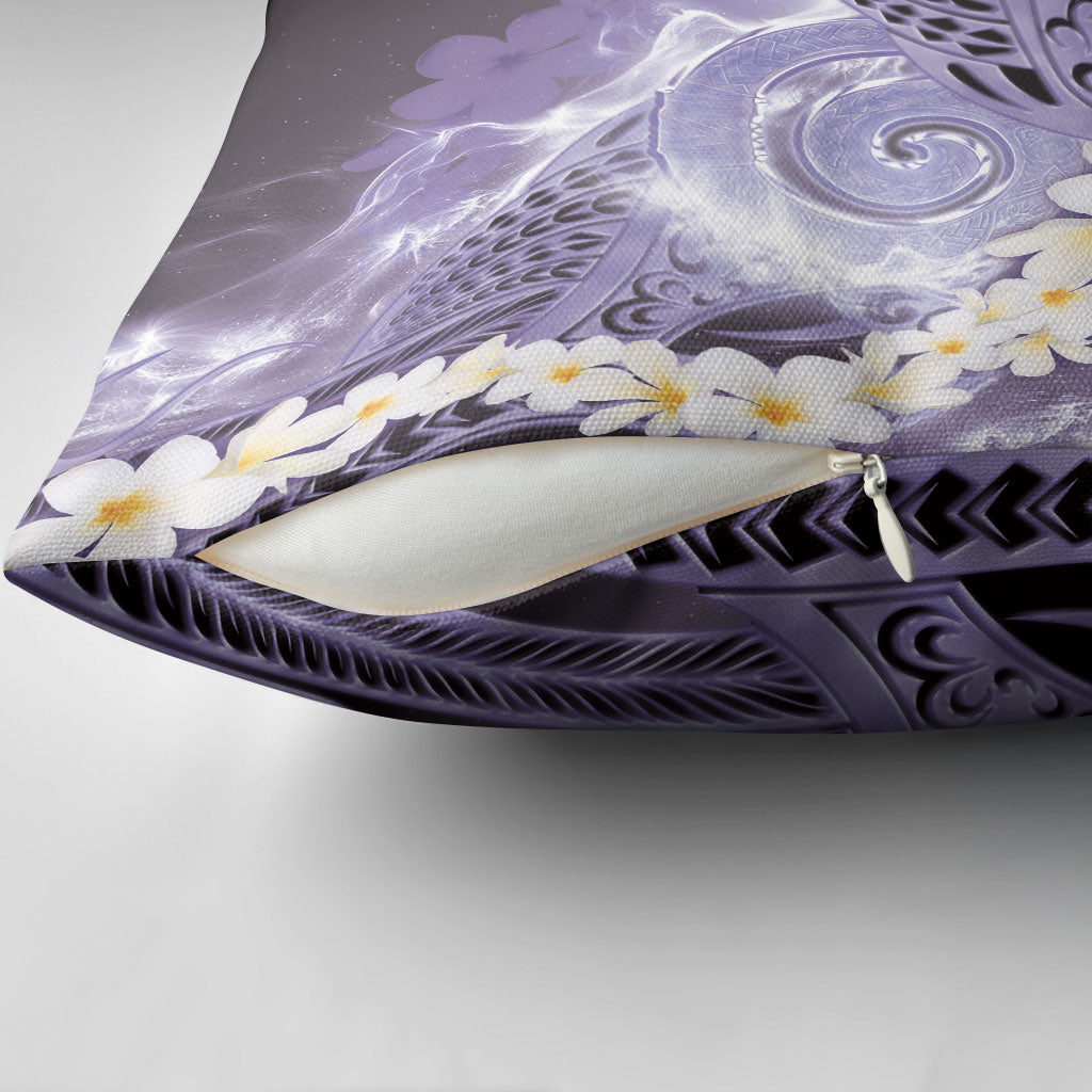 Piko Hawaiian Pillow Cover Purple Galaxy Spiral Plumeria Tribal Patterns DT05 - Polynesian Pride