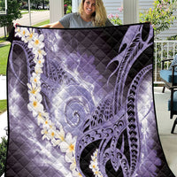 Piko Hawaiian Quilt Purple Galaxy Spiral Plumeria Tribal Patterns DT05 Purple - Polynesian Pride