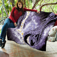 Piko Hawaiian Quilt Purple Galaxy Spiral Plumeria Tribal Patterns DT05 - Polynesian Pride