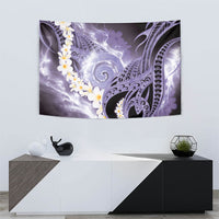 Piko Hawaiian Tapestry Purple Galaxy Spiral Plumeria Tribal Patterns DT05 - Polynesian Pride