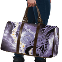 Piko Hawaiian Travel Bag Purple Galaxy Spiral Plumeria Tribal Patterns DT05 - Polynesian Pride