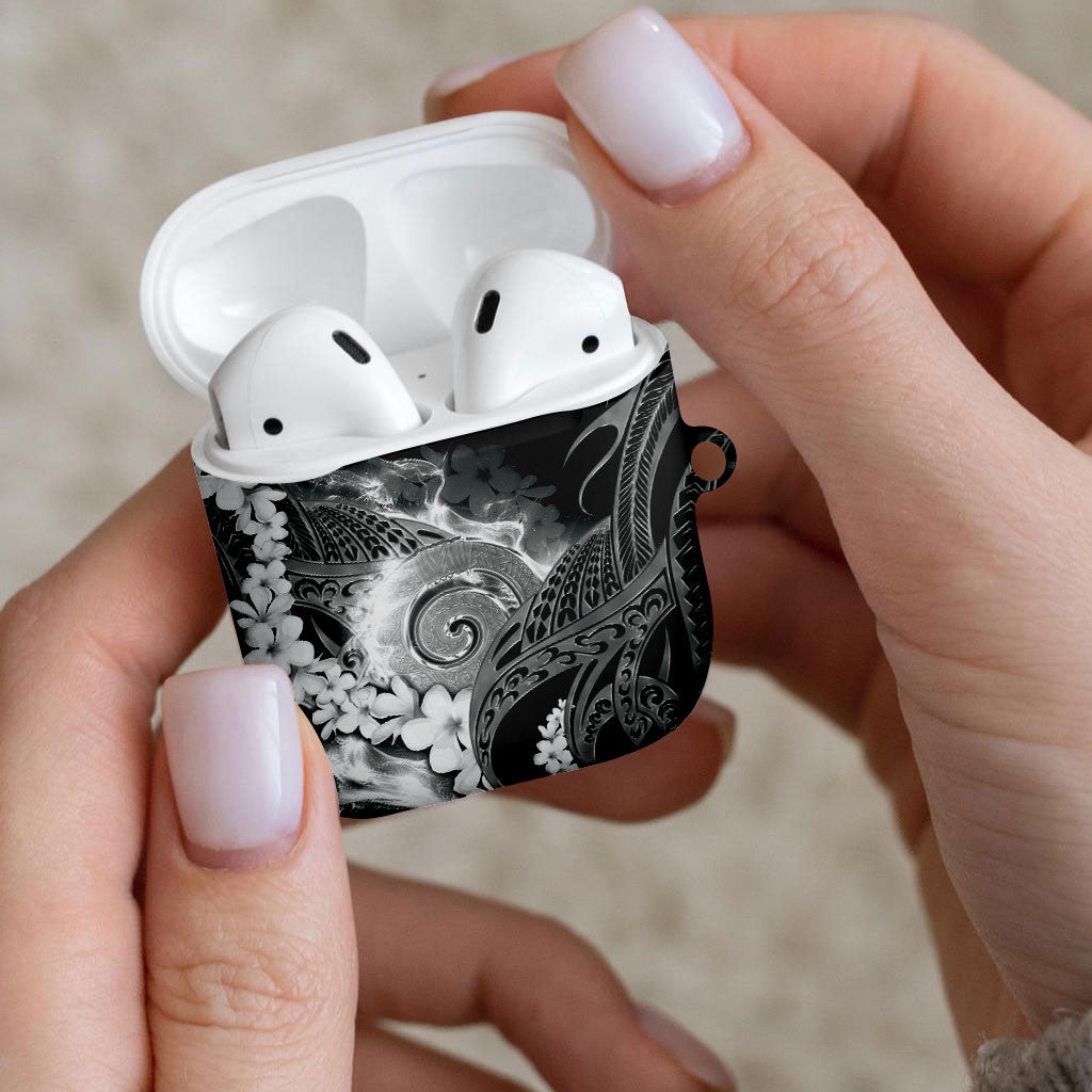 Piko Hawaiian AirPods Case Monochrome Galaxy Spiral Plumeria Tribal Patterns DT05 - Polynesian Pride