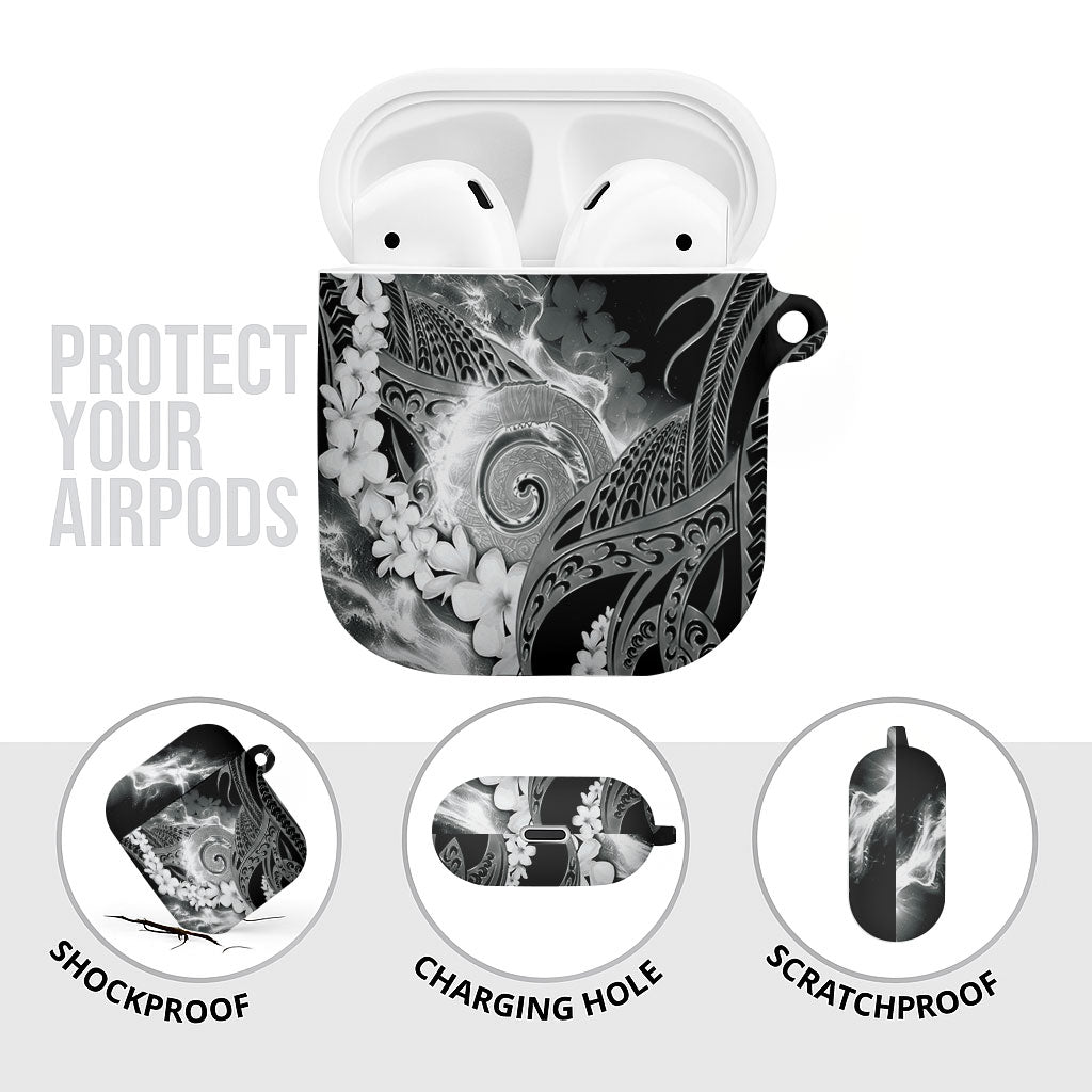 Piko Hawaiian AirPods Case Monochrome Galaxy Spiral Plumeria Tribal Patterns DT05 - Polynesian Pride