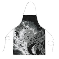Piko Hawaiian Apron Monochrome Galaxy Spiral Plumeria Tribal Patterns DT05 Black - Polynesian Pride