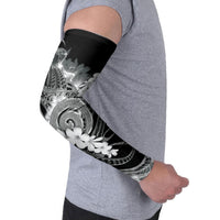 Piko Hawaiian Arm Sleeves Monochrome Galaxy Spiral Plumeria Tribal Patterns DT05 - Polynesian Pride
