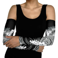 Piko Hawaiian Arm Sleeves Monochrome Galaxy Spiral Plumeria Tribal Patterns DT05 - Polynesian Pride