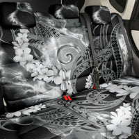 Piko Hawaiian Back Car Seat Cover Monochrome Galaxy Spiral Plumeria Tribal Patterns DT05 - Polynesian Pride
