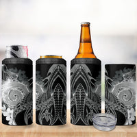 Piko Hawaiian 4 in 1 Can Cooler Tumbler Monochrome Galaxy Spiral Plumeria Tribal Patterns DT05 - Polynesian Pride
