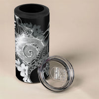 Piko Hawaiian 4 in 1 Can Cooler Tumbler Monochrome Galaxy Spiral Plumeria Tribal Patterns DT05 - Polynesian Pride