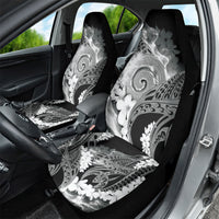 Piko Hawaiian Car Seat Cover Monochrome Galaxy Spiral Plumeria Tribal Patterns DT05 - Polynesian Pride
