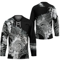 Piko Hawaiian Hockey Jersey Monochrome Galaxy Spiral Plumeria Tribal Patterns DT05 - Polynesian Pride
