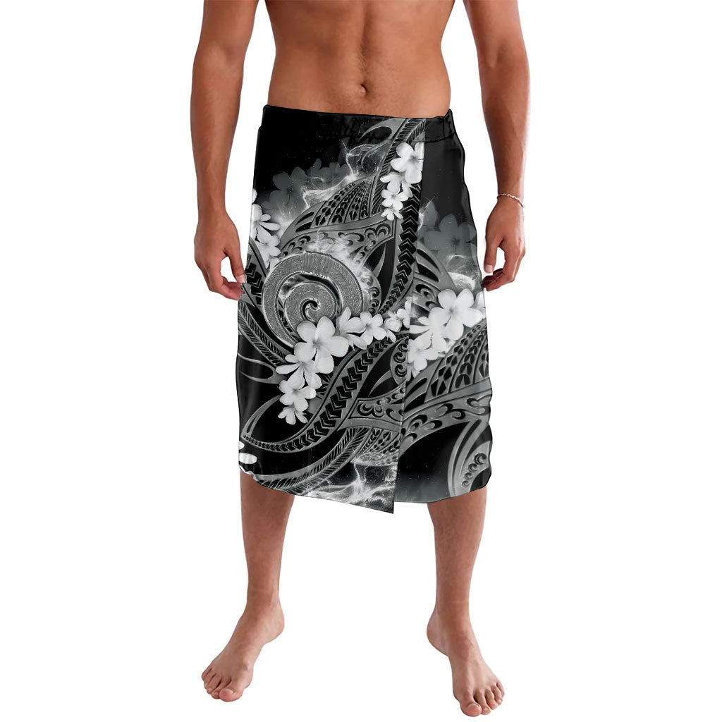 Piko Hawaiian Lavalava Monochrome Galaxy Spiral Plumeria Tribal Patterns DT05 Black - Polynesian Pride