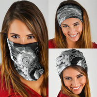 Piko Hawaiian Neck Gaiter Monochrome Galaxy Spiral Plumeria Tribal Patterns DT05 - Polynesian Pride