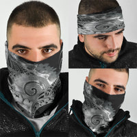 Piko Hawaiian Neck Gaiter Monochrome Galaxy Spiral Plumeria Tribal Patterns DT05 - Polynesian Pride