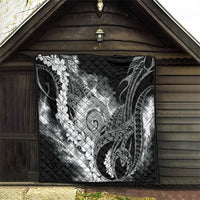 Piko Hawaiian Quilt Monochrome Galaxy Spiral Plumeria Tribal Patterns DT05 - Polynesian Pride