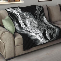 Piko Hawaiian Quilt Monochrome Galaxy Spiral Plumeria Tribal Patterns DT05 - Polynesian Pride