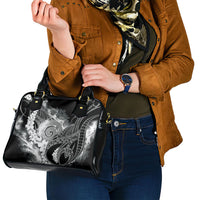 Piko Hawaiian Shoulder Handbag Monochrome Galaxy Spiral Plumeria Tribal Patterns DT05 - Polynesian Pride