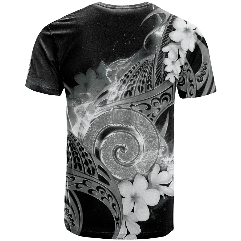Piko Hawaiian T Shirt Monochrome Galaxy Spiral Plumeria Tribal Patterns DT05 - Polynesian Pride