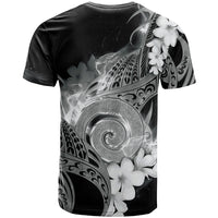 Piko Hawaiian T Shirt Monochrome Galaxy Spiral Plumeria Tribal Patterns DT05 - Polynesian Pride