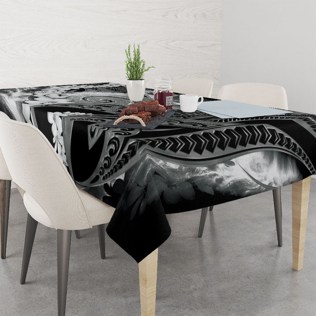 Piko Hawaiian Tablecloth Monochrome Galaxy Spiral Plumeria Tribal Patterns DT05 - Polynesian Pride