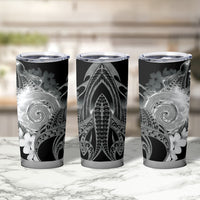 Piko Hawaiian Tumbler Cup Monochrome Galaxy Spiral Plumeria Tribal Patterns DT05 - Polynesian Pride