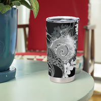 Piko Hawaiian Tumbler Cup Monochrome Galaxy Spiral Plumeria Tribal Patterns DT05 - Polynesian Pride