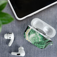 Piko Hawaiian AirPods Case Green Galaxy Spiral Plumeria Tribal Patterns DT05 - Polynesian Pride