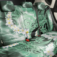 Piko Hawaiian Back Car Seat Cover Green Galaxy Spiral Plumeria Tribal Patterns DT05 - Polynesian Pride