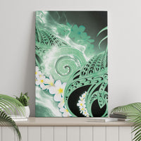 Piko Hawaiian Canvas Wall Art Green Galaxy Spiral Plumeria Tribal Patterns DT05 - Polynesian Pride