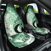 Piko Hawaiian Car Seat Cover Green Galaxy Spiral Plumeria Tribal Patterns DT05 One Size Green - Polynesian Pride