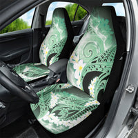 Piko Hawaiian Car Seat Cover Green Galaxy Spiral Plumeria Tribal Patterns DT05 - Polynesian Pride
