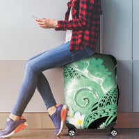 Piko Hawaiian Luggage Cover Green Galaxy Spiral Plumeria Tribal Patterns DT05 - Polynesian Pride