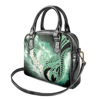 Piko Hawaiian Shoulder Handbag Green Galaxy Spiral Plumeria Tribal Patterns DT05 - Polynesian Pride
