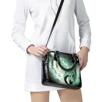 Piko Hawaiian Shoulder Handbag Green Galaxy Spiral Plumeria Tribal Patterns DT05 - Polynesian Pride
