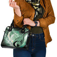 Piko Hawaiian Shoulder Handbag Green Galaxy Spiral Plumeria Tribal Patterns DT05 - Polynesian Pride