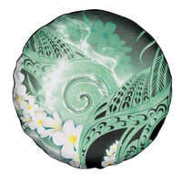 Piko Hawaiian Spare Tire Cover Green Galaxy Spiral Plumeria Tribal Patterns DT05 - Polynesian Pride