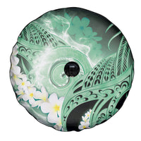 Piko Hawaiian Spare Tire Cover Green Galaxy Spiral Plumeria Tribal Patterns DT05 - Polynesian Pride