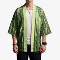 Personalised Fiji Language Week Sugarcane Masi Kimono Green Tapa Tribal Pattern DT05 - Polynesian Pride