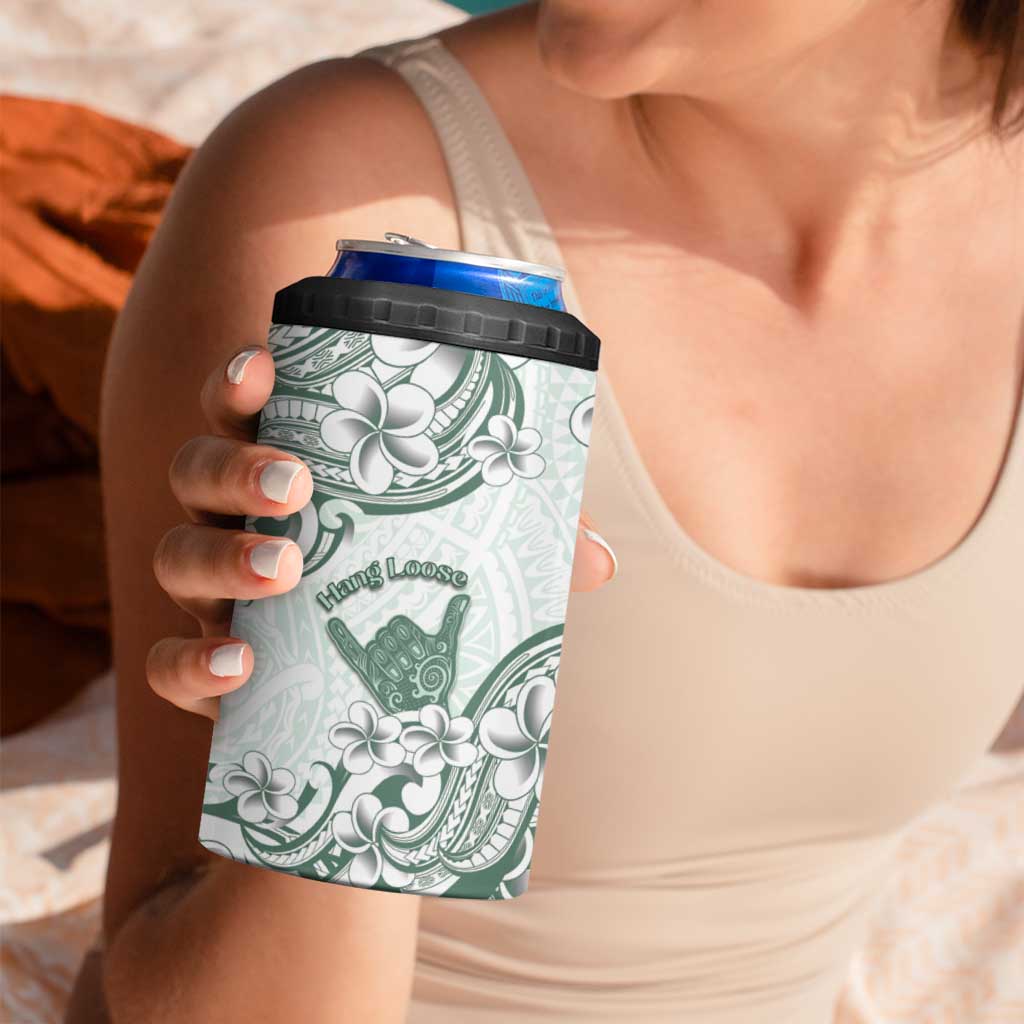 Aloha Hawaii Shaka 4 in 1 Can Cooler Tumbler Hang Loose Mint Version - Polynesian Pride