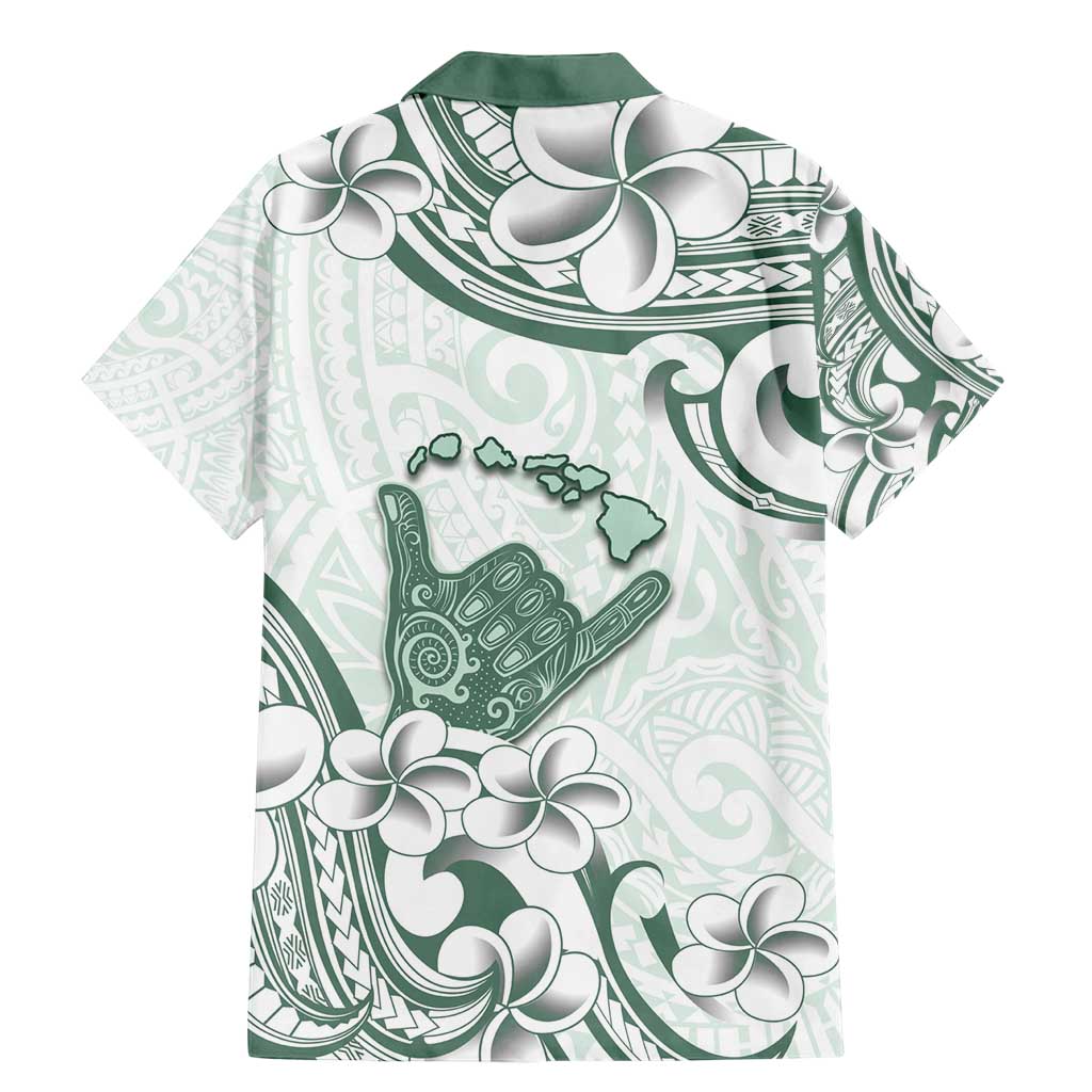 Aloha Hawaii Shaka Family Matching Mermaid Dress and Hawaiian Shirt Hang Loose Mint Version DT05 - Polynesian Pride