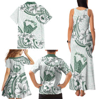 Aloha Hawaii Shaka Family Matching Tank Maxi Dress and Hawaiian Shirt Hang Loose Mint Version DT05 - Polynesian Pride