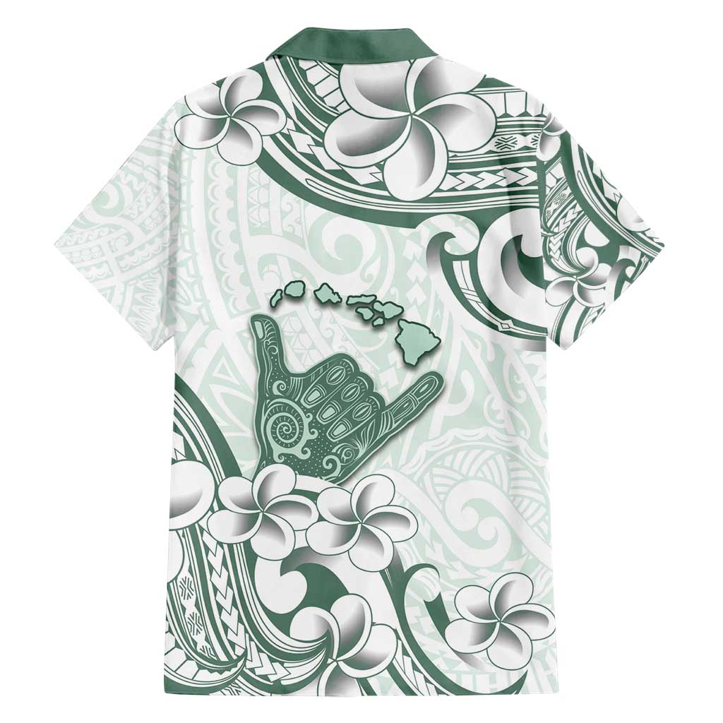 Aloha Hawaii Shaka Family Matching Tank Maxi Dress and Hawaiian Shirt Hang Loose Mint Version DT05 - Polynesian Pride