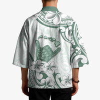 Aloha Hawaii Shaka Kimono Hang Loose Mint Version - Polynesian Pride