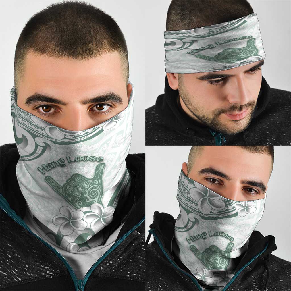Aloha Hawaii Shaka Neck Gaiter Hang Loose Mint Version - Polynesian Pride