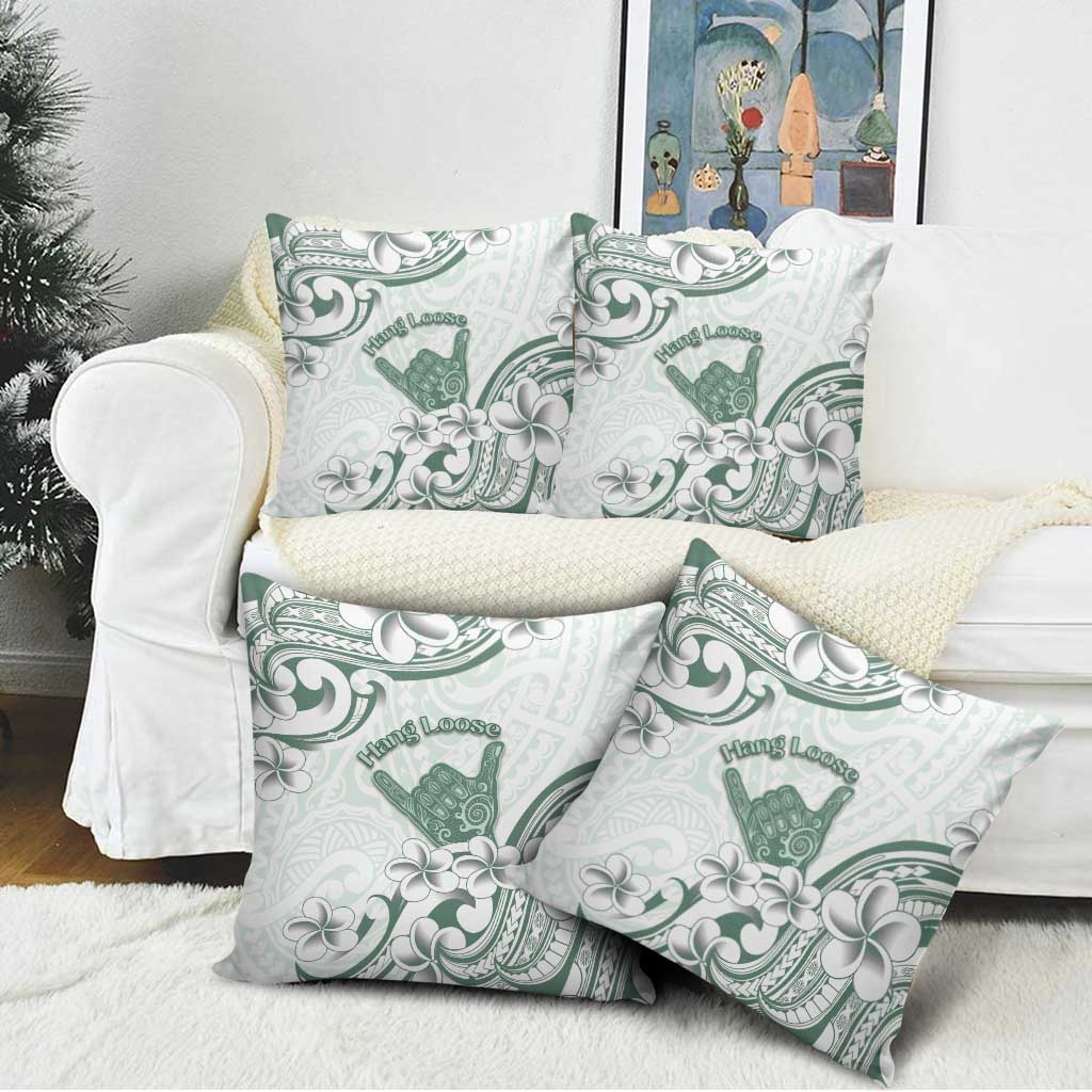 Aloha Hawaii Shaka Pillow Cover Hang Loose Mint Version - Polynesian Pride